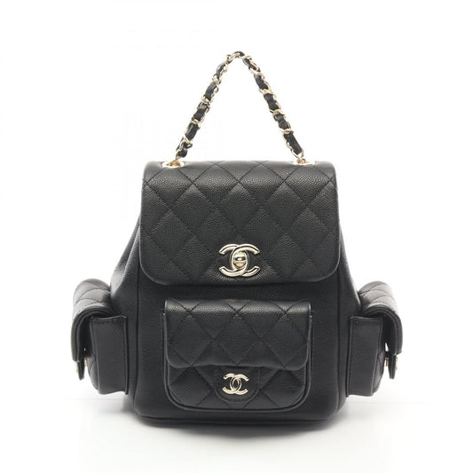 Chanel Caviar Skin Matelasse Backpack Black