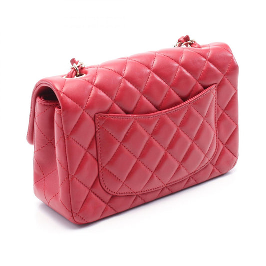Chanel Mini Matelasse 20 Leather Shoulder Bag Red