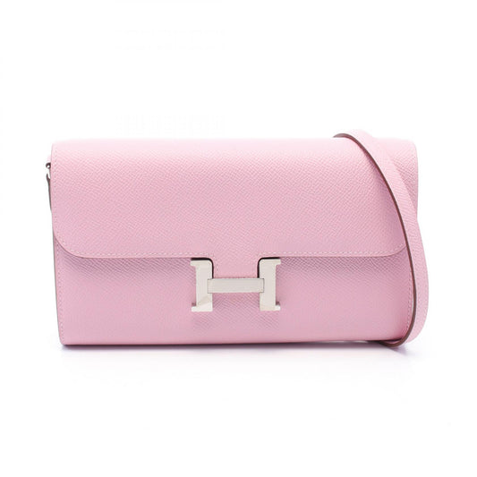 Hermes Constance Long To Go Shoulder Bag Pink