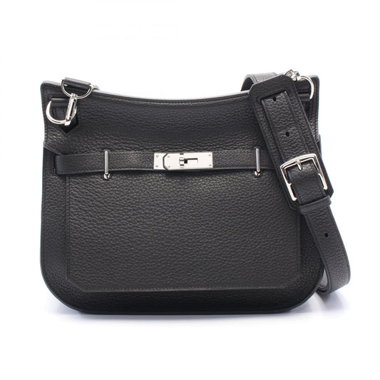 Hermes Jypsiere 28 Shoulder Bag Black