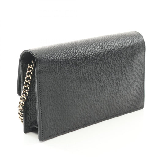 Gucci Leather Interlocking G Shoulder Bag