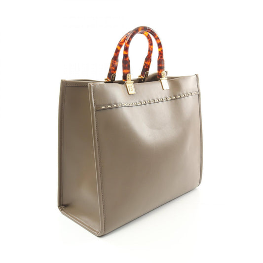 Fendi Sunshine Medium Tote Bag Leather Exotic Beige
