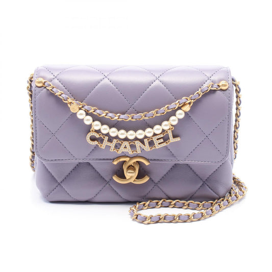 Chanel Matelasse Mini Flap Leather Shoulder Bag