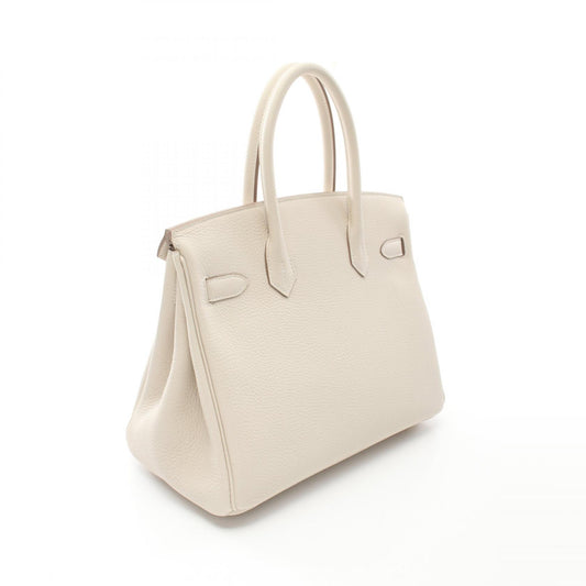 Hermes Birkin 30 Togo Handbag White
