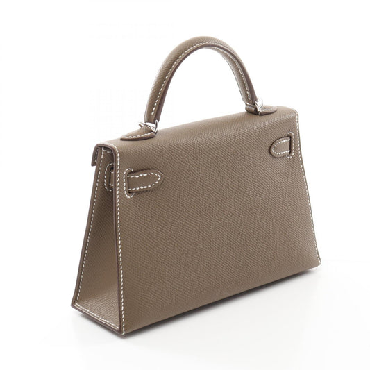 Hermes Mini Kelly 2 Etoupe Handbag