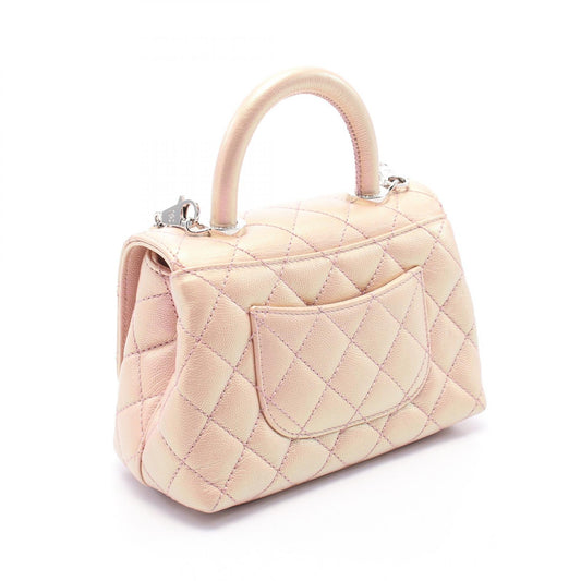 Chanel Coco Handle XXS Leather Handbag Pink