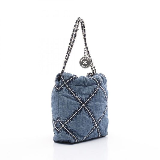 Chanel 22 Mini Denim Shoulder Bag AS3980