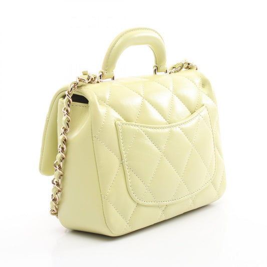 Chanel Mini Matelasse Leather Top Handle Bag