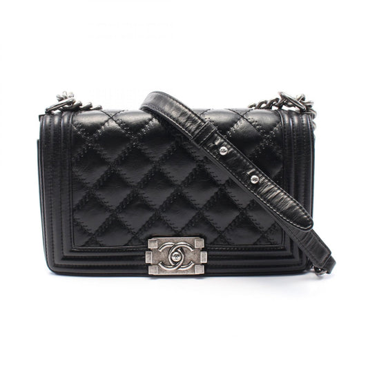 Chanel Boy Wild Stitch Leather Shoulder Bag