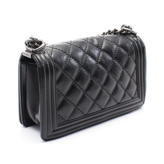 Chanel Boy Wild Stitch Leather Shoulder Bag