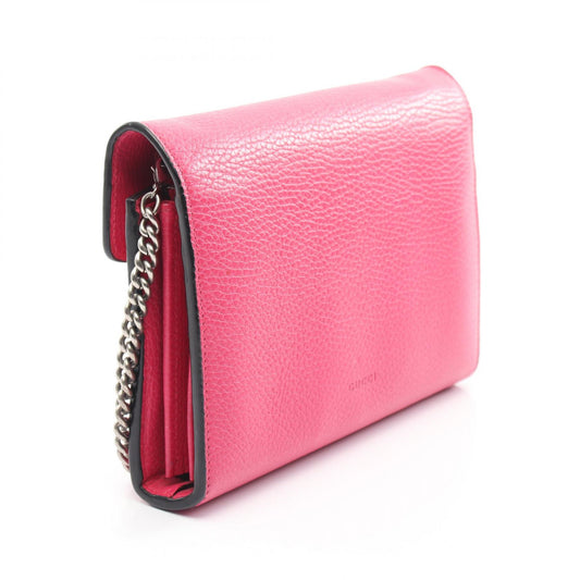 Gucci Dionysus Leather Shoulder Bag Pink