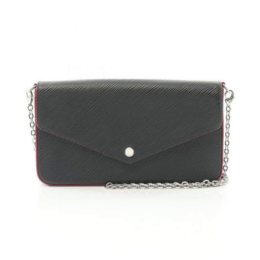 Louis Vuitton Pochette Felicie Epi Noir Hot Pink Bag