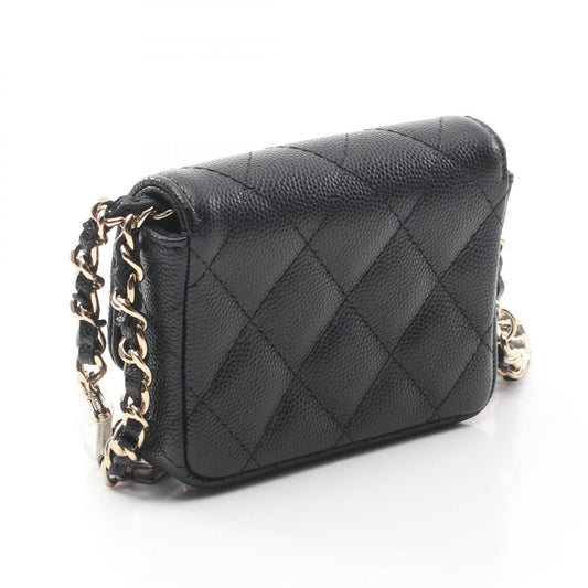 Chanel Mini Matelasse Shoulder Bag Black