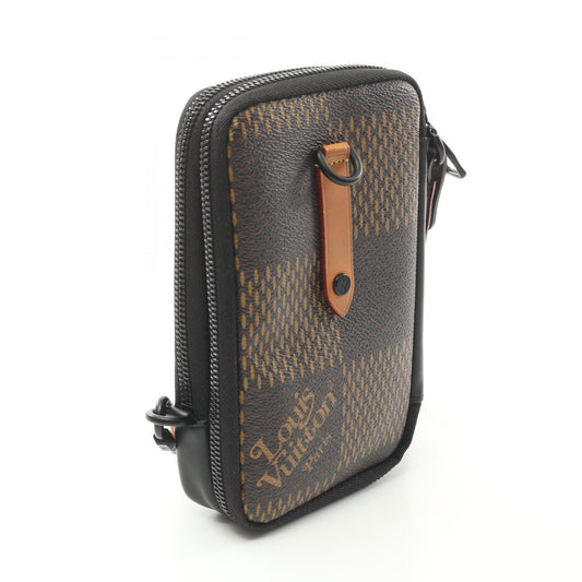 Louis Vuitton Double Phone Pouch Shoulder Bag N40377