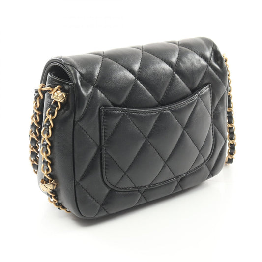 Chanel Matelasse Lambskin Shoulder Bag Black