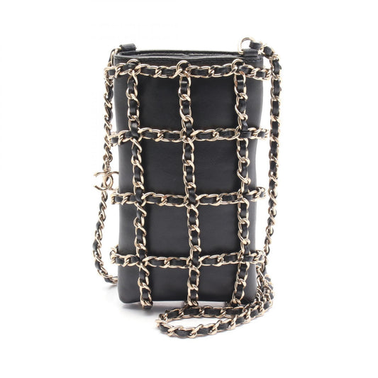 Chanel Leather Coco Mark Phone Holder Bag