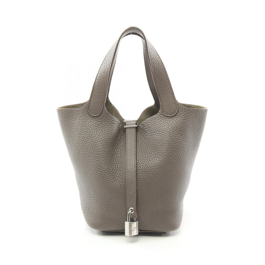Hermes Picotin Lock PM Handbag Gray