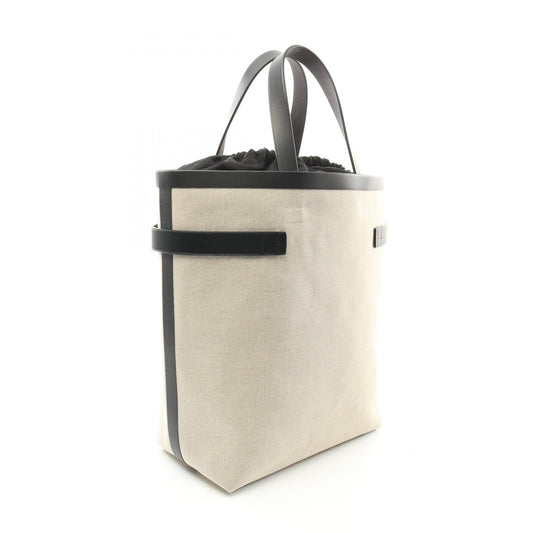 Salvatore Ferragamo Canvas Leather Tote Bag