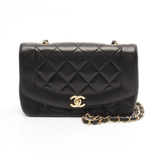 Chanel Lambskin Diana Flap Shoulder Bag A01164