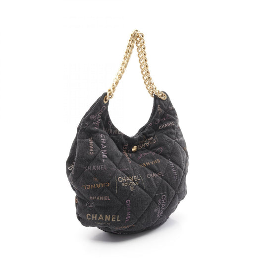 Chanel Denim Matelasse Hobo Shoulder Bag AS3127