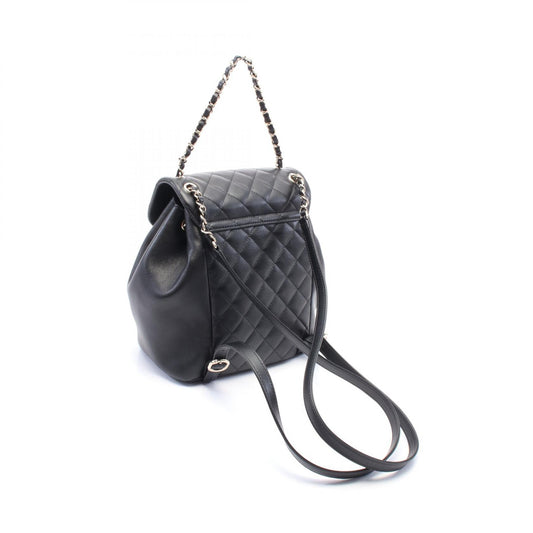 Chanel Lambskin Matelasse Backpack Black