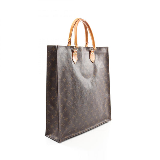 Louis Vuitton Sac Plat Tote Bag Monogram Brown