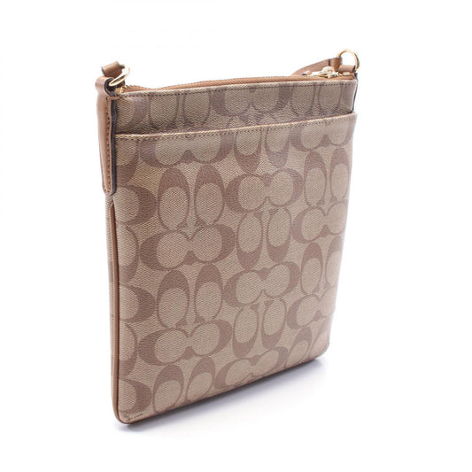 Coach Signature Shoulder Bag PVC Leather