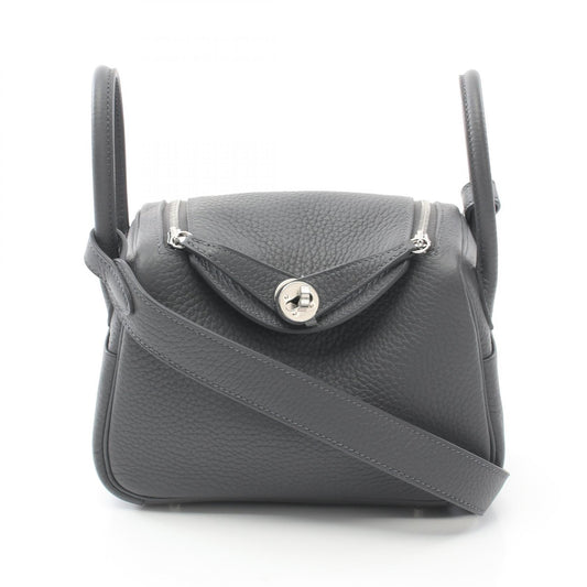 Hermes Lindy Mini Gris Misty Shoulder Bag