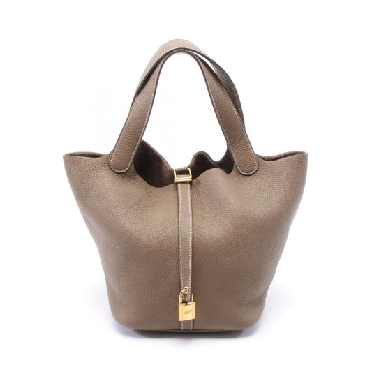 Hermes Picotin Lock MM Leather Handbag