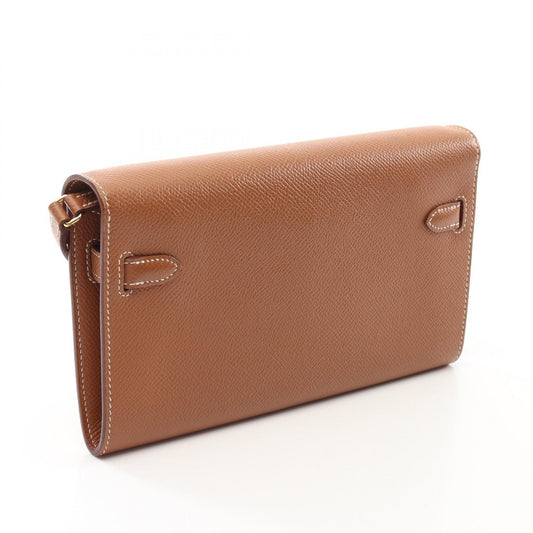 Hermes Kelly To Go Gold Shoulder Bag