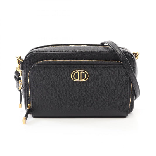 Dior Leather Caro Double Pouch Shoulder Bag