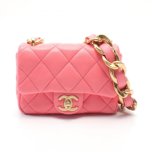 Chanel Lambskin Matelasse Shoulder Bag AS3213