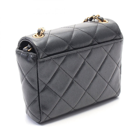 Chanel Calf Leather Shoulder Bag Black