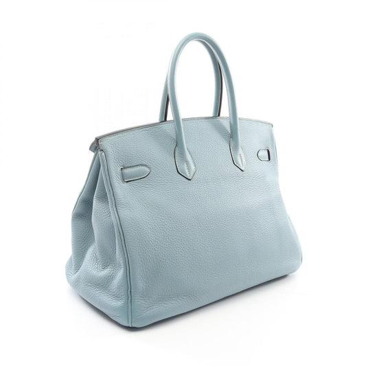 Hermes Birkin 35 Leather Handbag Blue