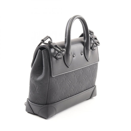 Louis Vuitton Steamer PM Handbag Black Leather