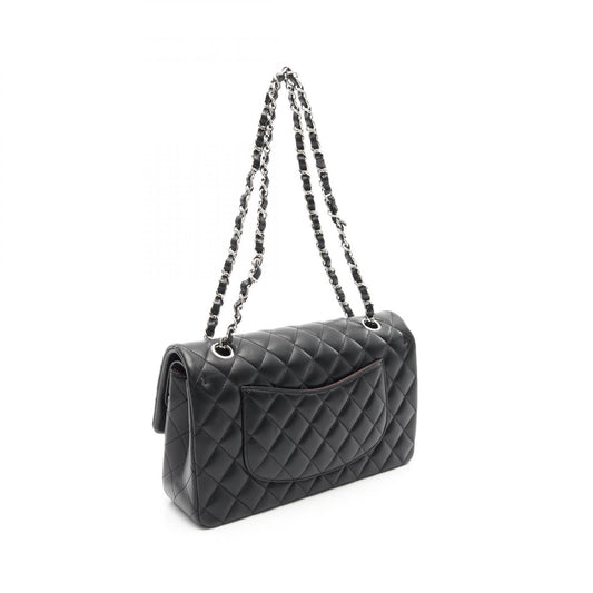 Chanel Lambskin Matelasse W Flap Shoulder Bag A01112