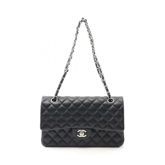 Chanel Lambskin Matelasse W Flap Shoulder Bag