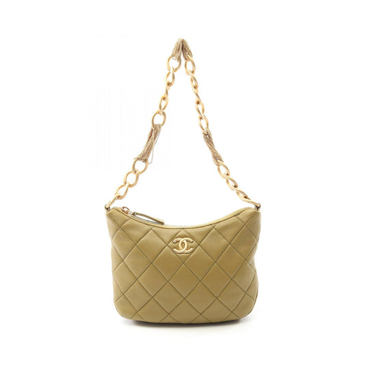 Chanel Lambskin Matelasse Small Hobo Shoulder Bag