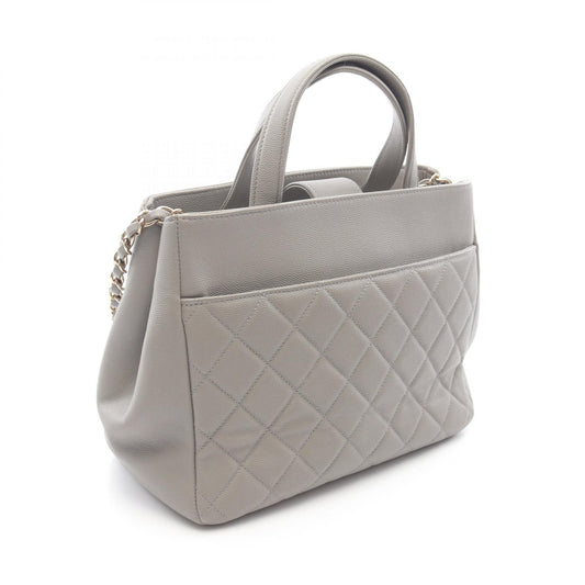 Chanel Business Affinity Shoulder Bag Gray