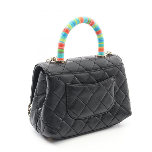 Chanel Coco Handle XXS Lambskin Handbag Black