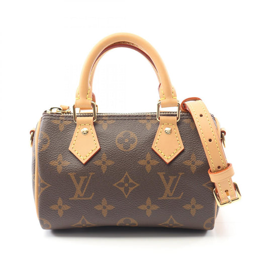 Louis Vuitton Nano Speedy Handbag Monogram Brown