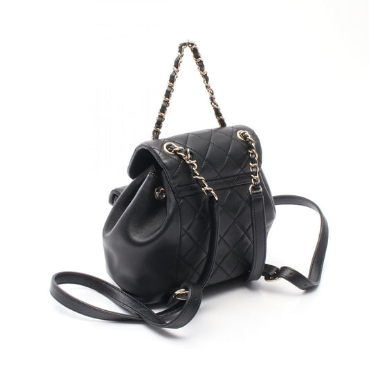 Chanel Leather Matelasse Backpack Black