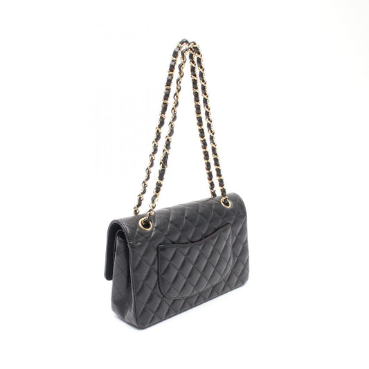 Chanel Matelasse W Flap Shoulder Bag Leather