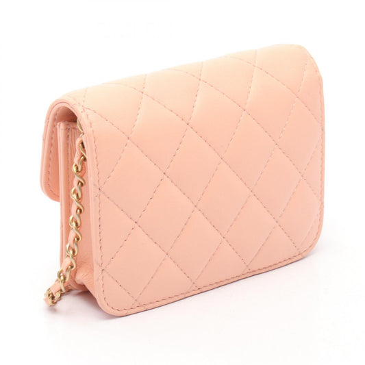 Chanel Pink Lambskin Shoulder Bag