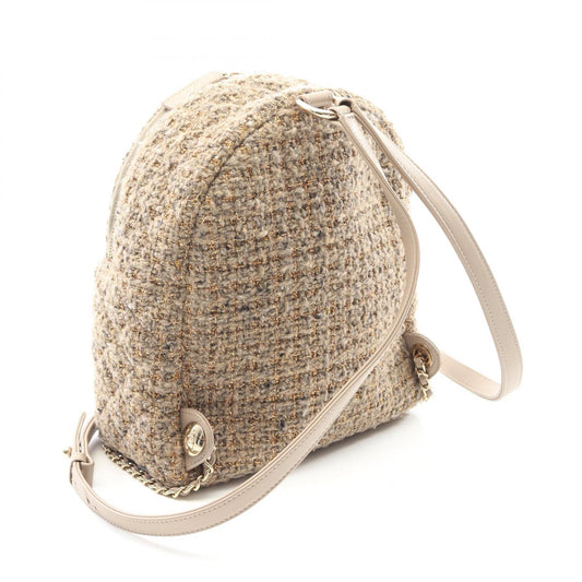 Chanel Matelasse Fabric Leather Backpack AS0870