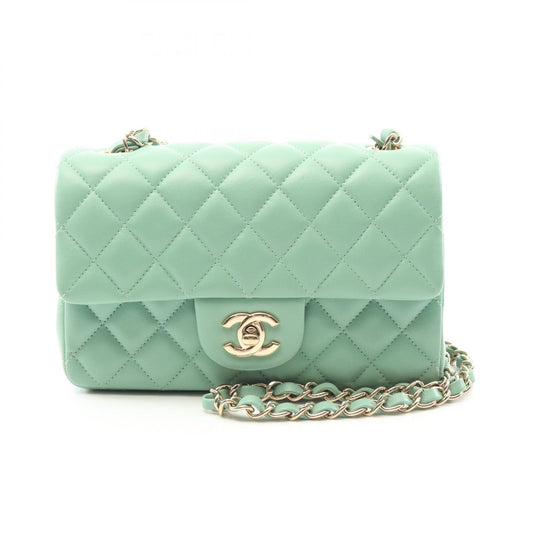 Chanel Mini Matelasse 20 Shoulder Bag Green