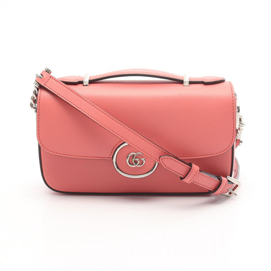 Gucci Leather Petit GG Shoulder Bag