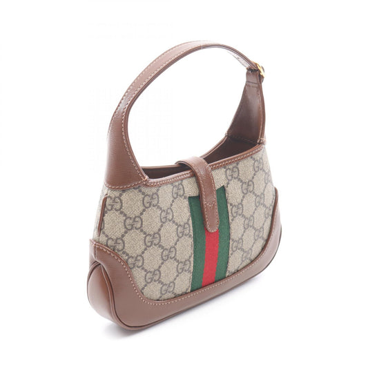 Gucci Jackie 1961 GG Supreme Handbag PVC Coated Canvas Leather
