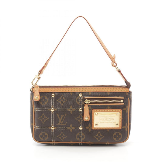 Louis Vuitton Rivet Pochette Handbag Monogram Brown