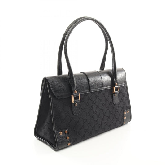 Gucci GG Canvas Leather Tote Bag 124287